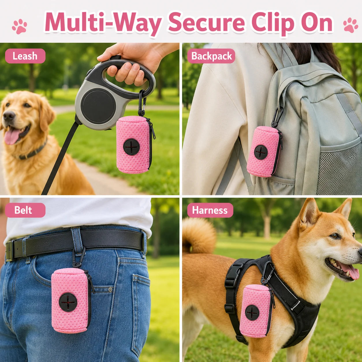 Portable Pet Waste Bag Dispenser