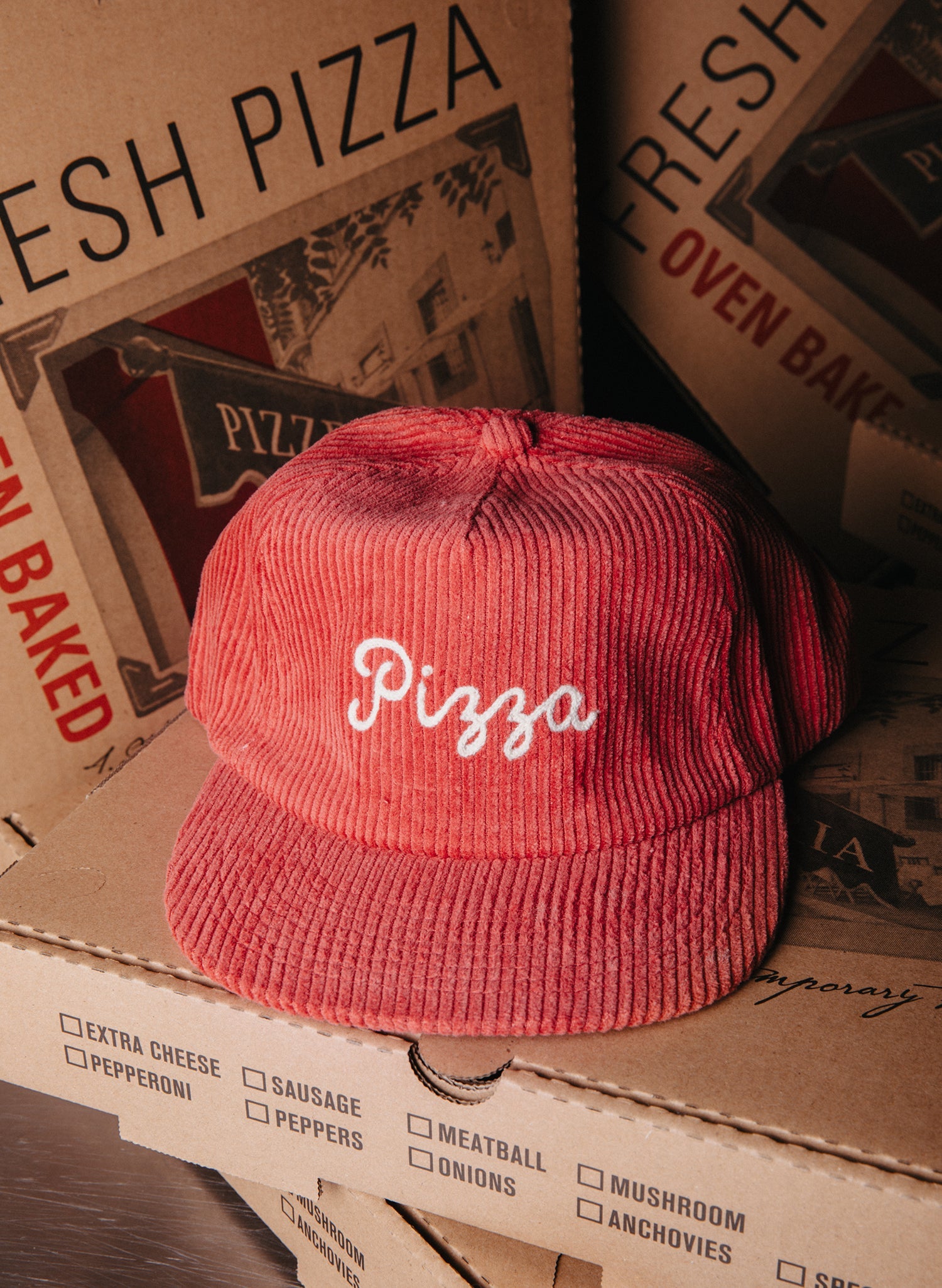 Pizza Chainstitch Hat